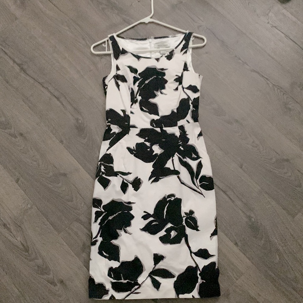 Black and White Floral Dress